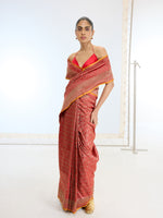 Handwoven Red Silk Saree