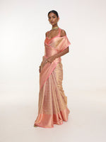 Handwoven Pink Kanjivaram Saree