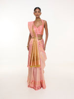 Handwoven Blush Pink Kanjivaram Saree