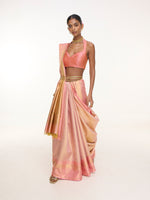 Handwoven Blush Pink Kanjivaram Saree