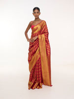 Handwoven Magenta Kanjivaram Saree