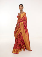 Handwoven Magenta Kanjivaram Saree