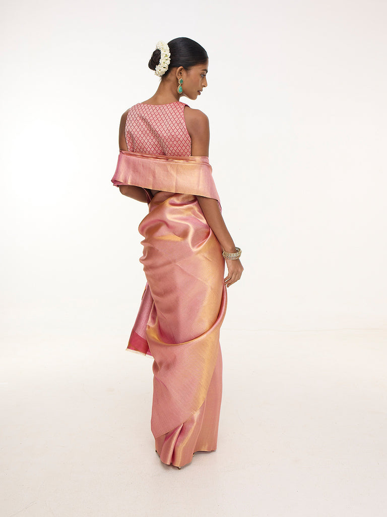 Handwoven Lilac Kanjivaram Saree