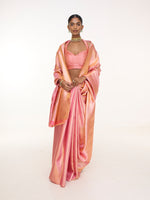 Handwoven Rouge Kanjivaram Saree