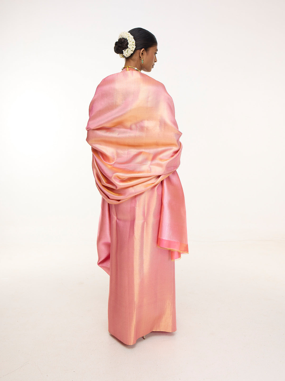 Handwoven Rouge Kanjivaram Saree