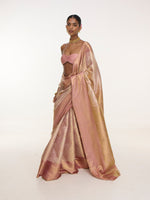 Handwoven Gold Kanjivaram Saree