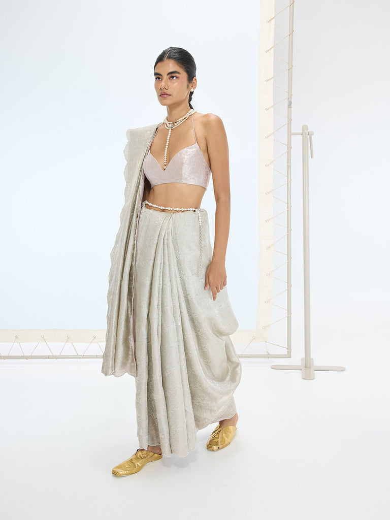 The Jenna Saree In Mauve