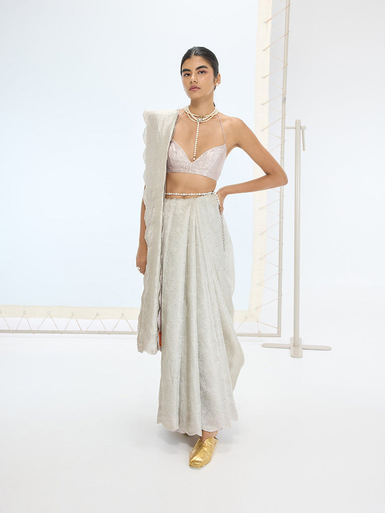 The Jenna Saree In Mauve