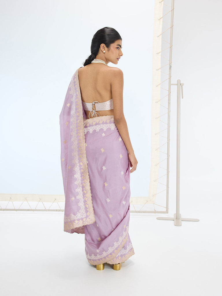 The Coco Saree In Mauve