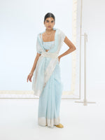 The Blake Saree in Ice Blue