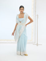 The Blake Saree in Ice Blue