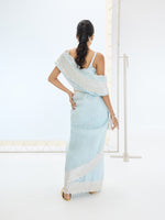 The Blake Saree in Ice Blue