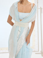 The Blake Saree in Ice Blue