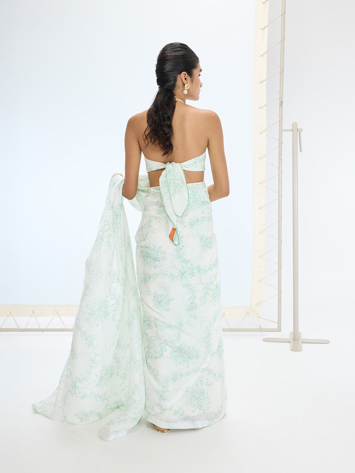 The Ruby Saree In Green