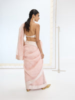 The Ivy Saree In Peach