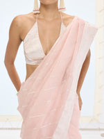 The Ivy Saree In Peach
