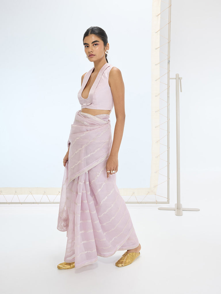 The Eden Saree In Mauve