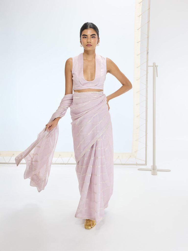 The Eden Saree In Mauve