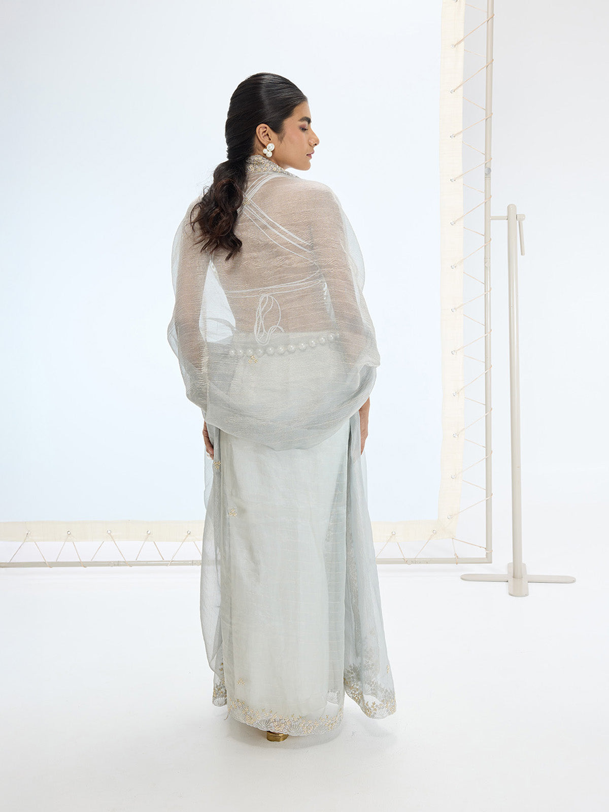 The Eva Saree In Grey