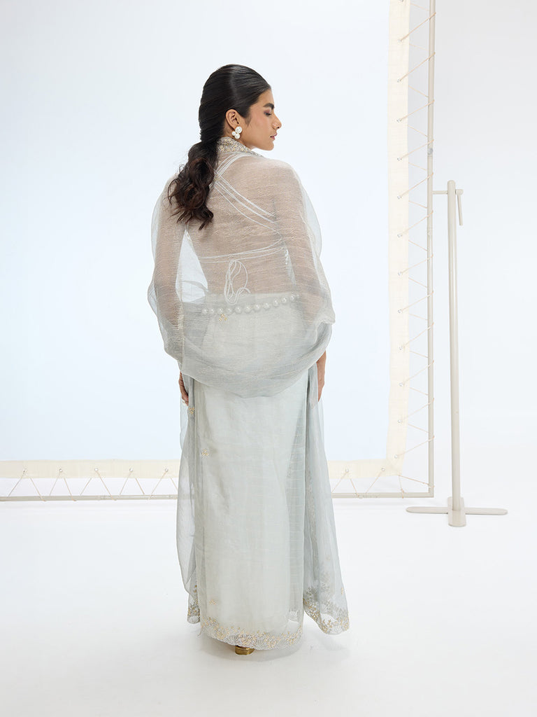The Eva Saree In Grey