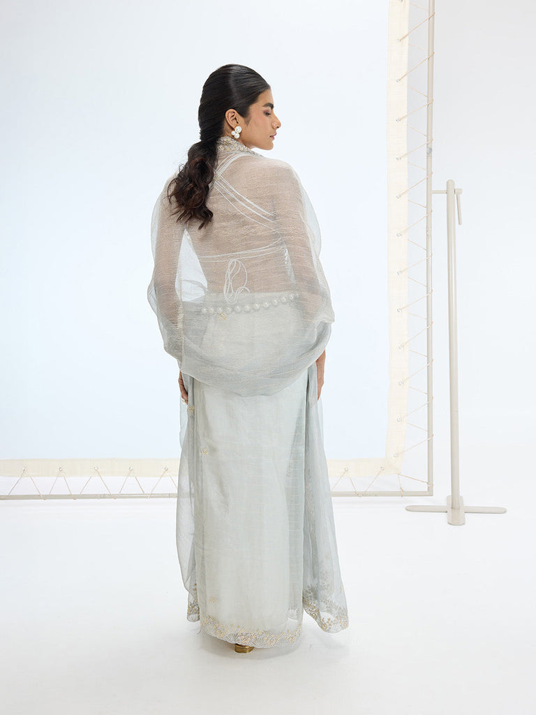 The Eva Saree In Grey