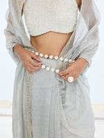 The Eva Saree In Grey