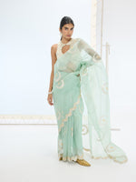 The Nora Saree In Mint Green