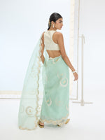 The Nora Saree In Mint Green