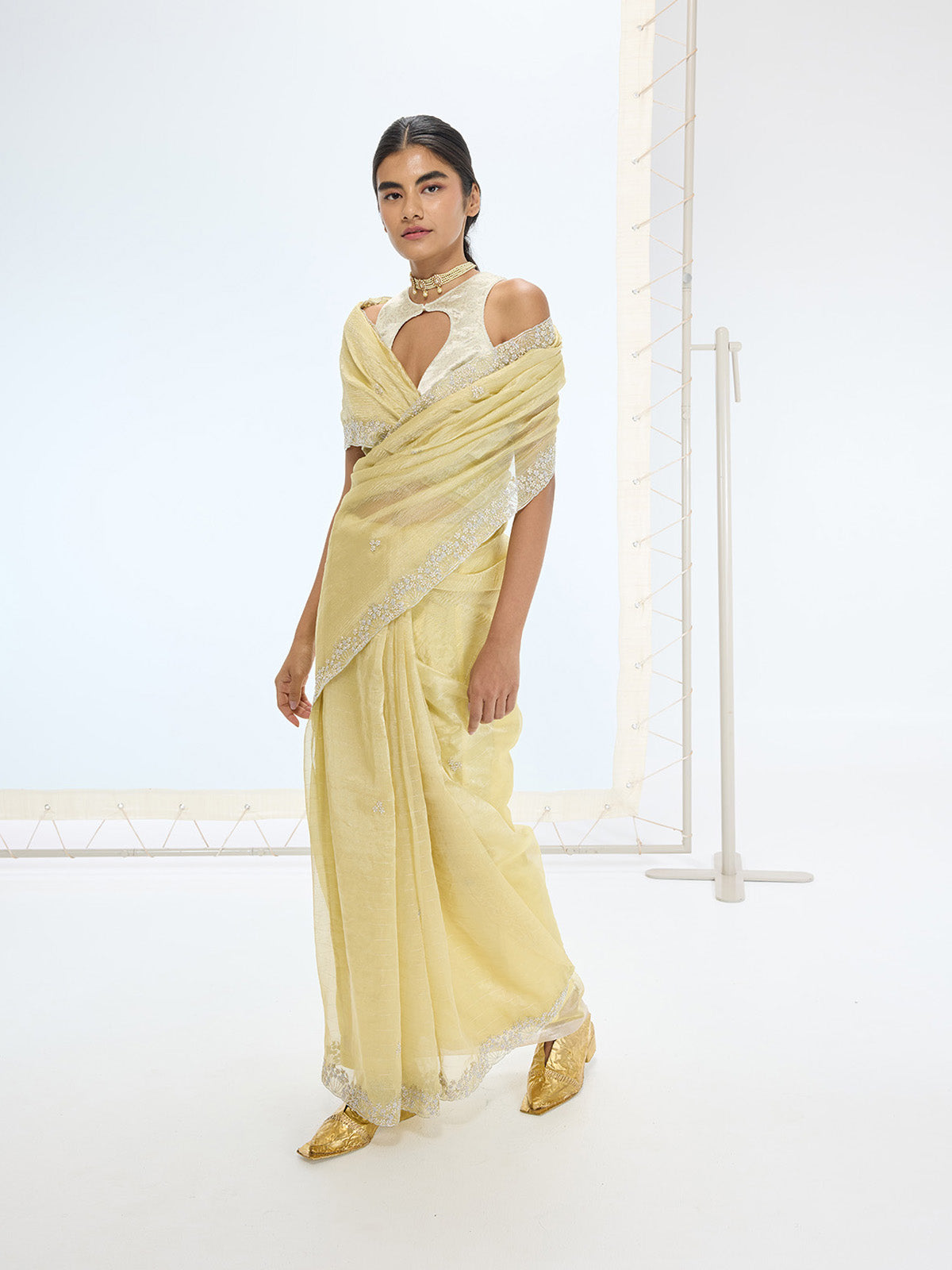 The Eva Saree In Lemon