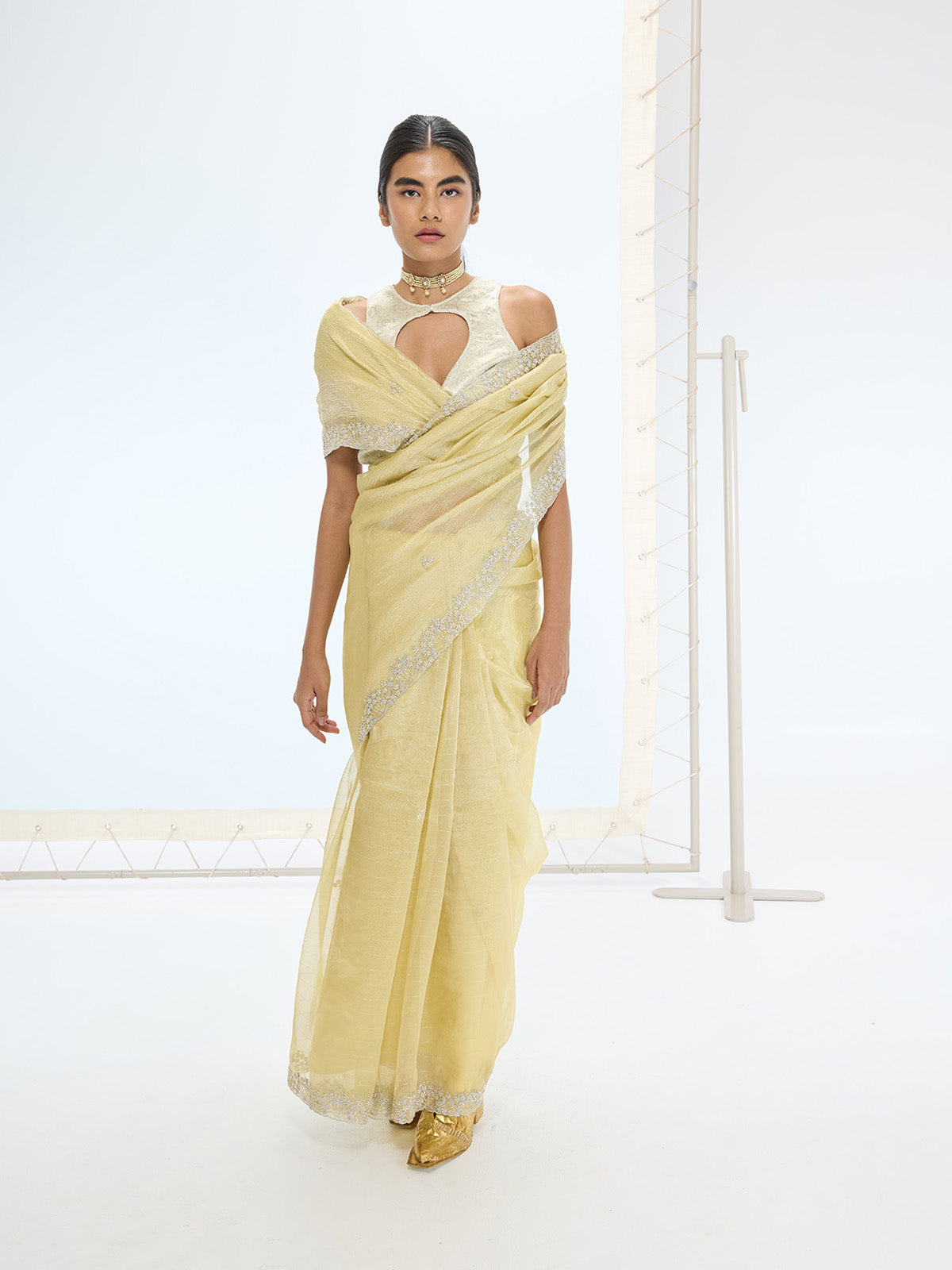 The Eva Saree In Lemon