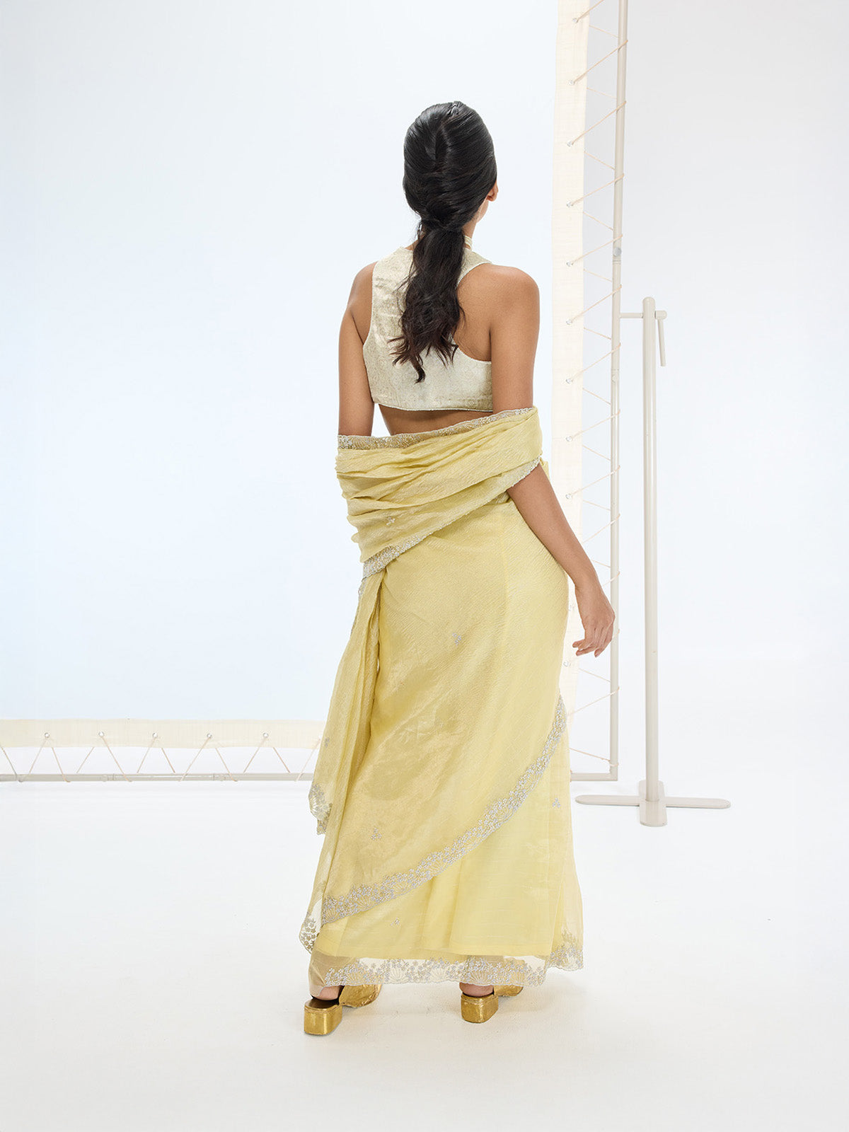 The Eva Saree In Lemon