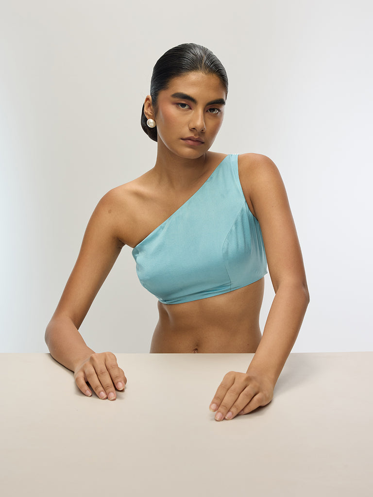 The Twilight Blouse in Ice Blue