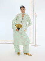 The Sophie Kurta Set In Sea Green