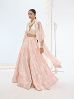 The Mia Lehenga Set In Peach