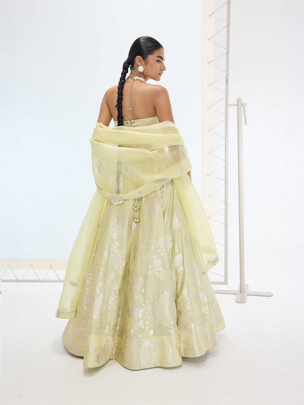 The Sylvie Lehenga Set In Pistachio