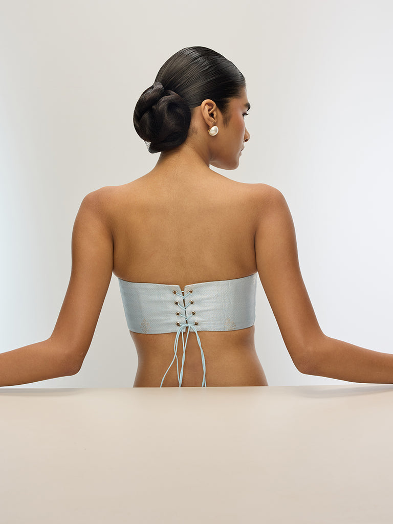 The Saphire Blouse in Ice Blue