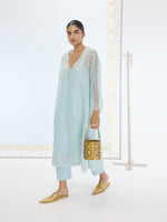 The Lily Kurta Set in Aqua Green