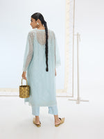 The Lily Kurta Set in Aqua Green