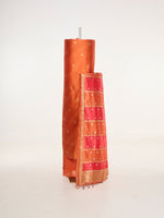 Handwoven Burnt Orange Banarasi Suit Set