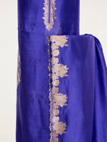 Handwoven Deep Blue Banarasi Suit Set