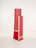 Handwoven Red Banarasi Suit Set