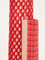 Handwoven Red Banarasi Suit Set