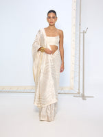 Handwoven Ivory Silk Saree