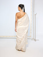 Handwoven Ivory Silk Saree