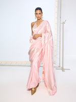 Handwoven Blush Pink Silk Saree