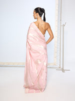 Handwoven Blush Pink Silk Saree