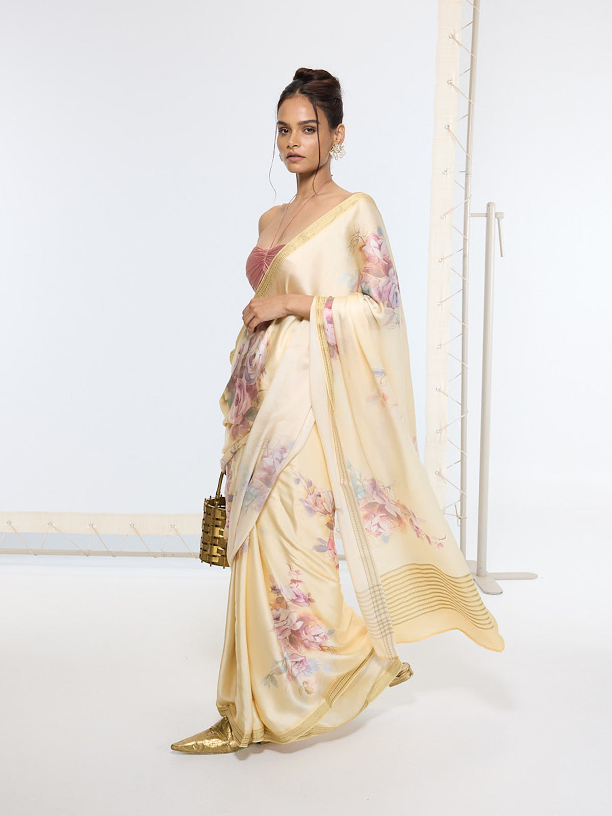 Handwoven Biscotti Printed Saree
