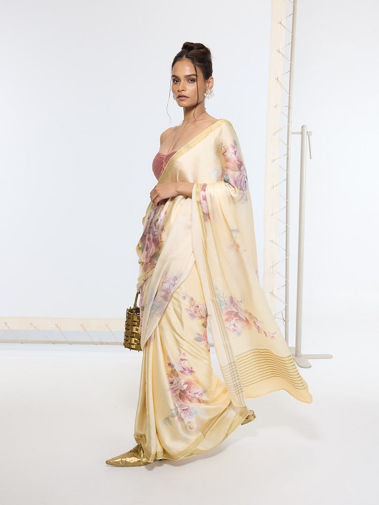 Handwoven Biscotti Printed Saree