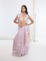 Handwoven Dusty Grape Saree