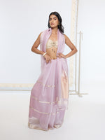 Handwoven Dusty Grape Saree